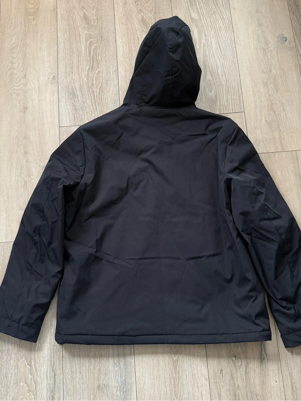 Tommy Hilfiger Men's Black Hooded Raincoat size L